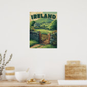  Iers platteland Poster (Keuken)