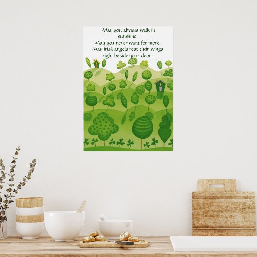 Iers Poster voor zegen (Keuken)