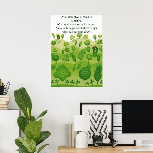 Iers Poster voor zegen (Thuiskantoor)