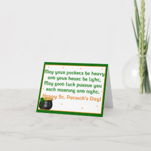 Iers Proverb 1 St. Patrick's Day Wenskaart Kaart