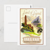 Iers reisposter Briefkaart (Voorkant / Achterkant)