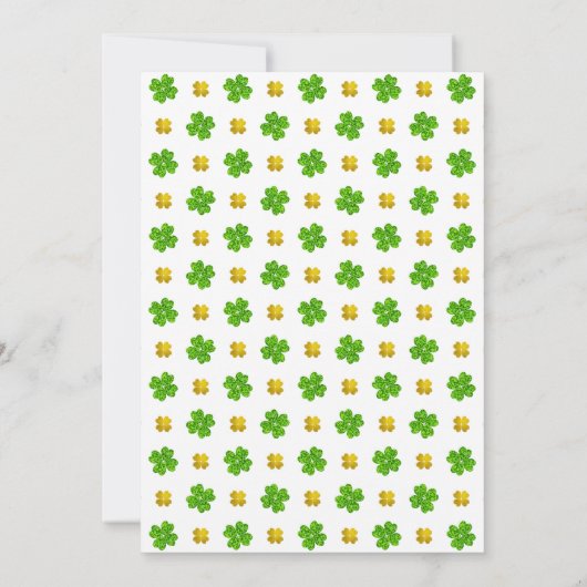 Iers Retro Modern St Patrick's Day Party Open Bar (Achterkant)