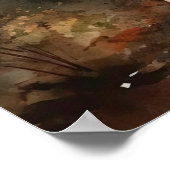 Iers Rood en Wit Setter Hondenkunst Print Poster (Hoek)