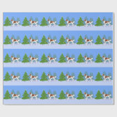 Iers roodbruine en roodkleurige rotatieboom cadeaupapier (Vlak)