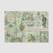 Iers Roos Collage Tissue Paper Tissuepapier (Voorkant)