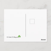 Iers roos en Jubileum! Kaart (Achterkant)