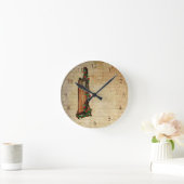 Iers Roos Harp Clock Ronde Klok (Huis)