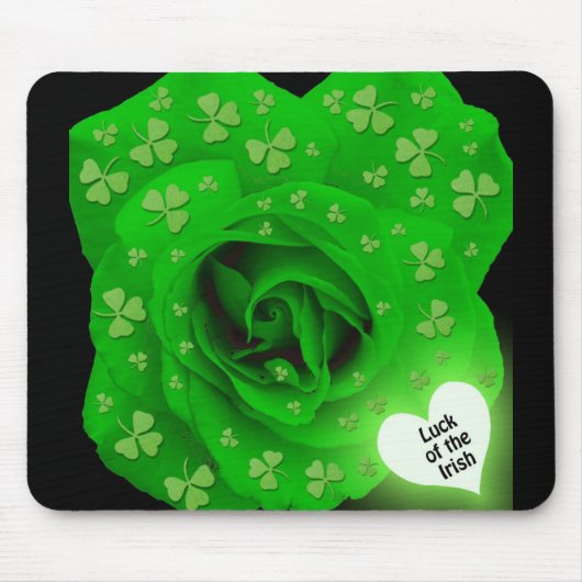 Iers Roos - Luck of the Irish Muismat (Voorkant)