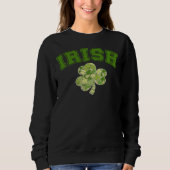 Iers, Schattige St Patricks Four Leaf Clover Trui (Voorkant)