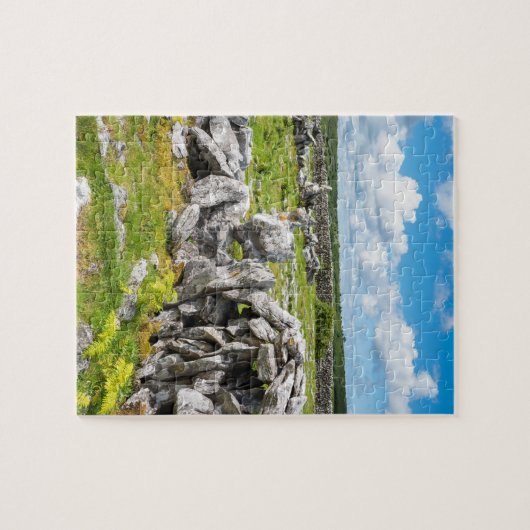 Iers schilderachtig landschap in het Burren Ierlan Legpuzzel (Horizontaal)