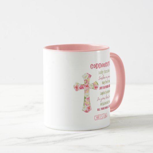 Iers Segenswens Voor GODDOCHTER - Gepersonaliseerd Mok (Voorkant rechts)
