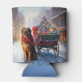 Iers Setter Kerstmis Feestelijk Seizoen Blikjeskoeler (Achterkant)