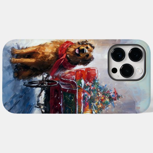 Iers Setter Kerstmis Feestelijk Seizoen Case-Mate iPhone Case (Achterkant (horizontaal))