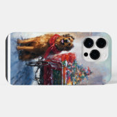 Iers Setter Kerstmis Feestelijk Seizoen iPhone Hoesje (Achterkant horizontaal)