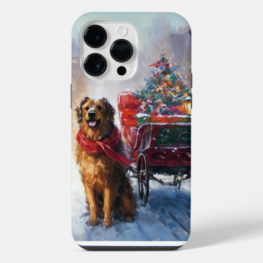 Iers Setter Kerstmis Feestelijk Seizoen iPhone Hoesje (Achterkant)