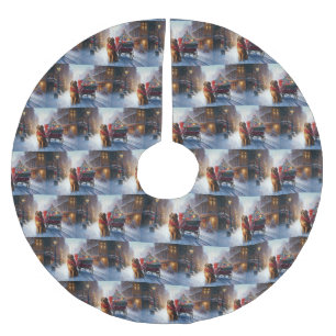 Iers Setter Kerstmis Feestelijk Seizoen Kerstboom Rok