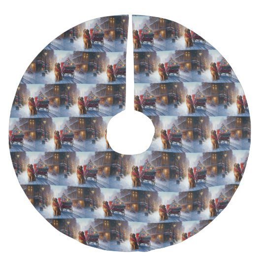 Iers Setter Kerstmis Feestelijk Seizoen Kerstboom Rok (Voorkant)