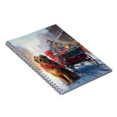 Iers Setter Kerstmis Feestelijk Seizoen Notitieboek (Rechterzijde)