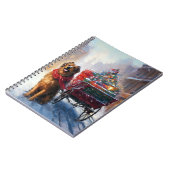 Iers Setter Kerstmis Feestelijk Seizoen Notitieboek (Linkerzijde)