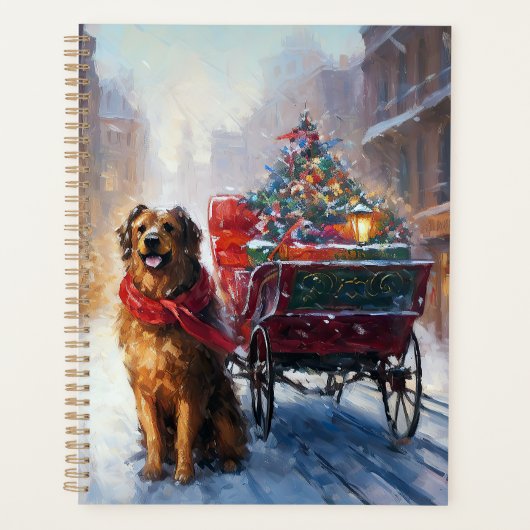 Iers Setter Kerstmis Feestelijk Seizoen Planner (Voorkant)