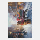 Iers Setter Kerstmis Feestelijk Seizoen Theedoek (Verticaal)