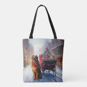 Iers Setter Kerstmis Feestelijk Seizoen Tote Bag (Achterkant)