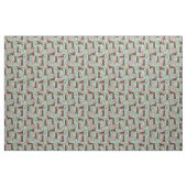 Iers setterhond bloemenmunt stof (Fat Quarter)