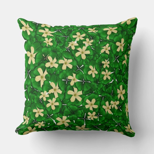 Iers Shamrock Decorator Sierkussen (Voorkant)