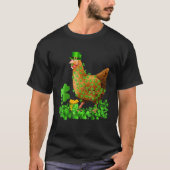 Iers Shamrock Leaf Leprechaun Pet Chicken St Patr T-shirt (Voorkant)