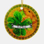 Iers shamrock Mouse Ceramic Ornament (Voorkant)
