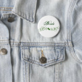 Iers Shamrock-ontwerp Ronde Button 5,7 Cm (In situ)