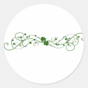 Iers Shamrock ontwerp Ronde Sticker