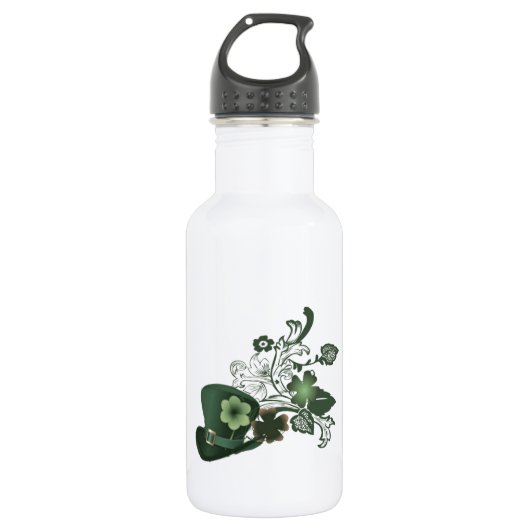 Iers Shamrock Pet Waterfles (Voorkant)