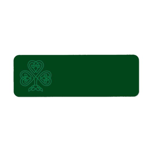 IERS SHAMROCK SYMBOOL ADRESETIKETTEN ETIKET (Voorkant)