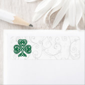 IERS SHAMROCK SYMBOOL ADRESETIKETTEN ETIKET (Insitu)