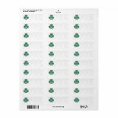 IERS SHAMROCK SYMBOOL ADRESETIKETTEN ETIKET (Full Sheet)