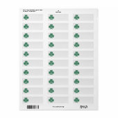 IERS SHAMROCK SYMBOOL ADRESETIKETTEN ETIKET (Full Sheet)