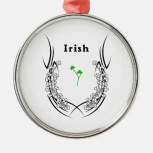 Iers Shamrock Tattoo Metalen Ornament