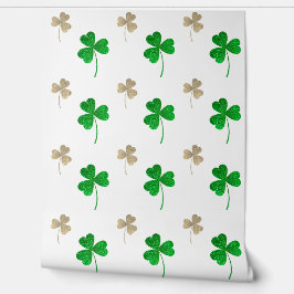 Iers shamrocks patroon gepersonaliseerd gezellig behang