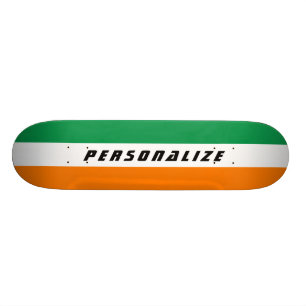 Iers skateboarddek op maat van de vlag persoonlijk skateboard