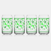 Iers Sláinte Lucky Shamrocks Ontwerp Gepersonalise Blikvorm Glas (Rechts)