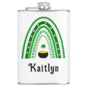 Iers spreekwoord, Boho Rainbow St. Patrick's Day Heupfles (Voorkant)