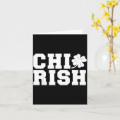 Iers St. Patrick's Day Chi-Iers Grappig Chicago Kaart (Gele Bloem)