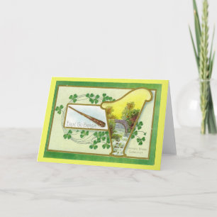 Iers St Patrick's Day Harp Kaart