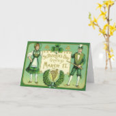  Iers St Patrick's Day Kaart (Gele Bloem)