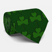 Iers Stropdas, Shamrock St Patricks Day Stropdas (Opgerold)