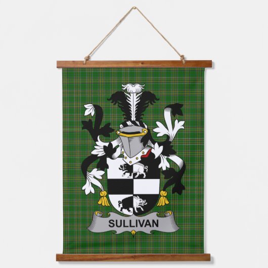Iers Sullivan of O_Sullivan (Beare) Wapen Hangend Wandkleed (Voorkant)