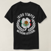 Iers temperament Mexicaanse houding vlag St Patric T-shirt (Design voorkant)