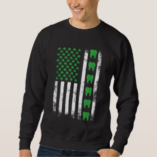 Iers Tentist Amerikaanse vlag Amerikaanse Tooth de Trui