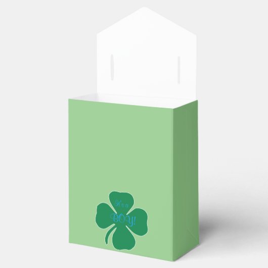 Iers thema baby shower Favor Box Bedankdoosjes (Geopend)